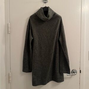 Reformation Charcoal Cowl Neck Sweater
